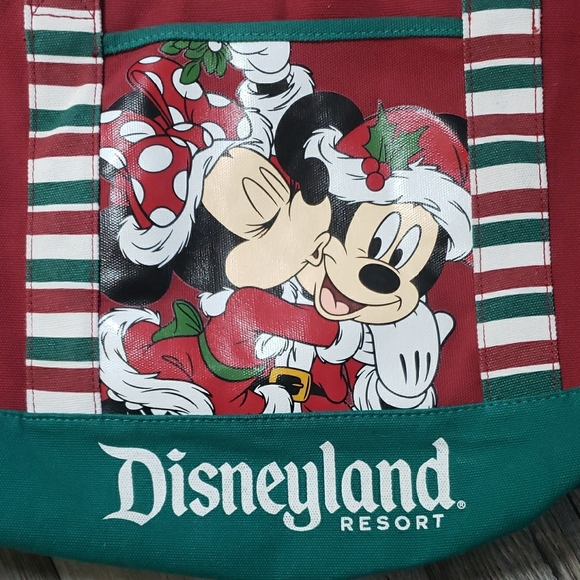 Disney | Disneyland Resort Mickey and Minnie Large Holiday Tote Bag - Picture 2 of 5